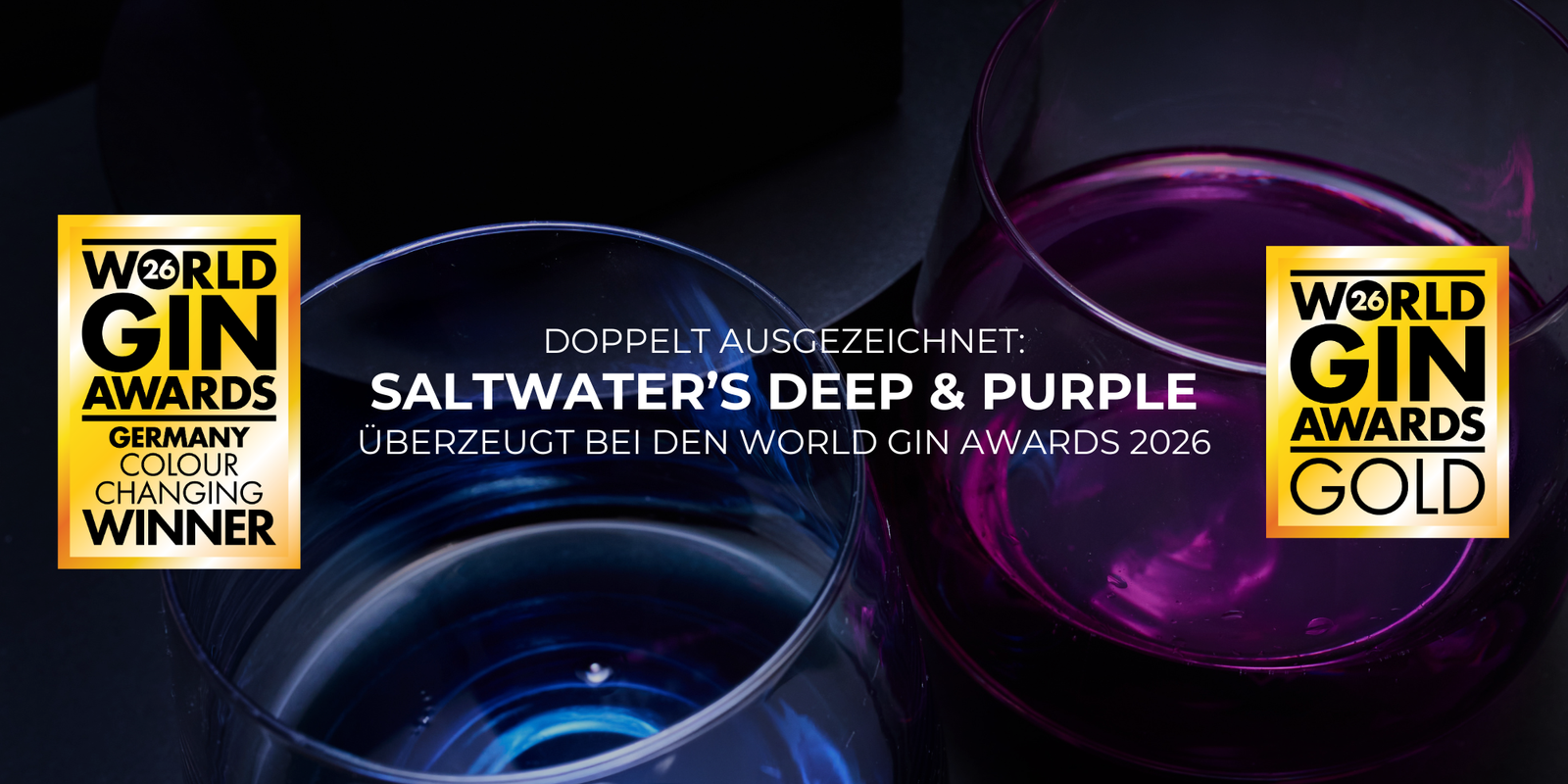 Doppelt ausgezeichnet: SALTWATER’s DEEP & PURPLE überzeugt bei den World Gin Awards 2026