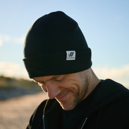 SALTWATER´s Beanie | Schwarz | Beige