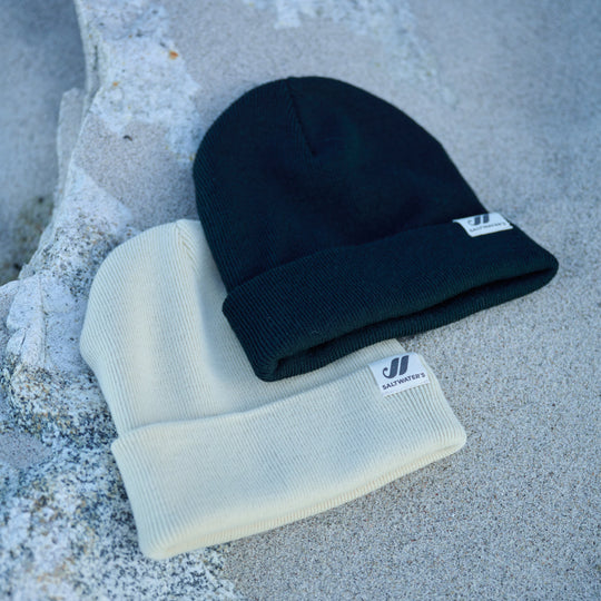 SALTWATER´s Beanie | Schwarz | Beige