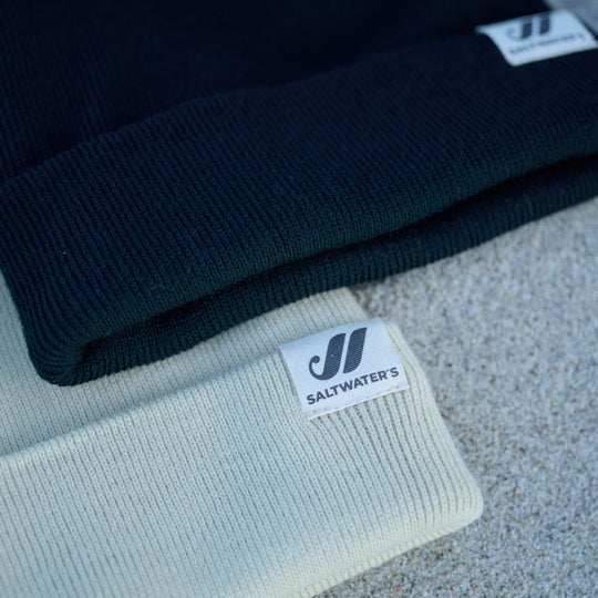 SALTWATER´s Beanie | Schwarz | Beige