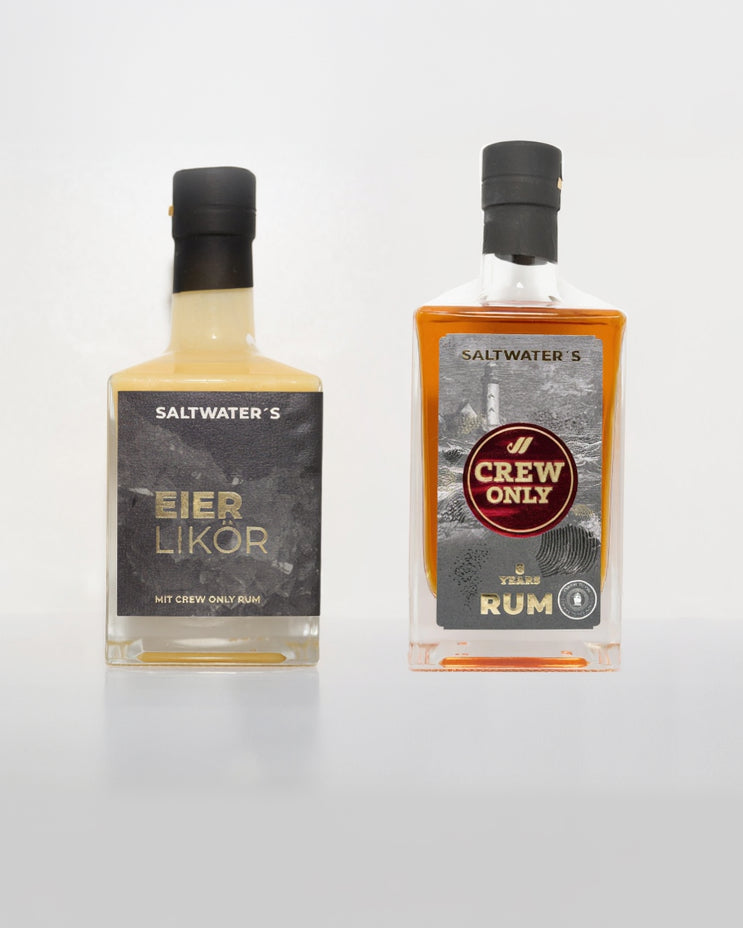 Bild der Beiden Produkte zu dem SALTWATER´s CREW ONLY Rum Bundle