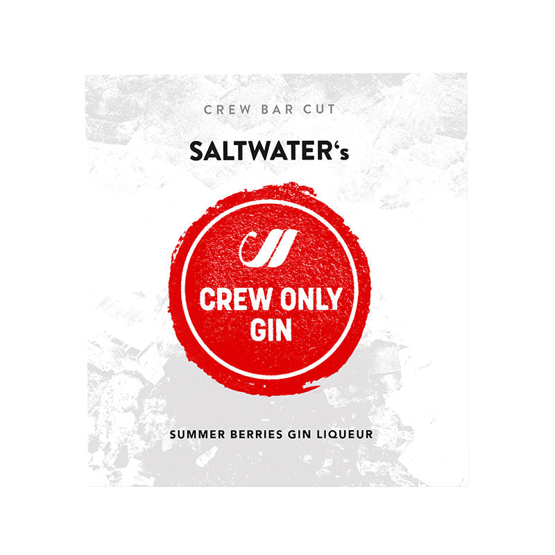 Etikett Saltwaters Crew only Gin Summer Berries Edition
